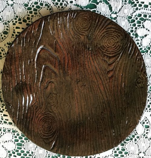 Wood Grain 7 1/4" Diameter Plate